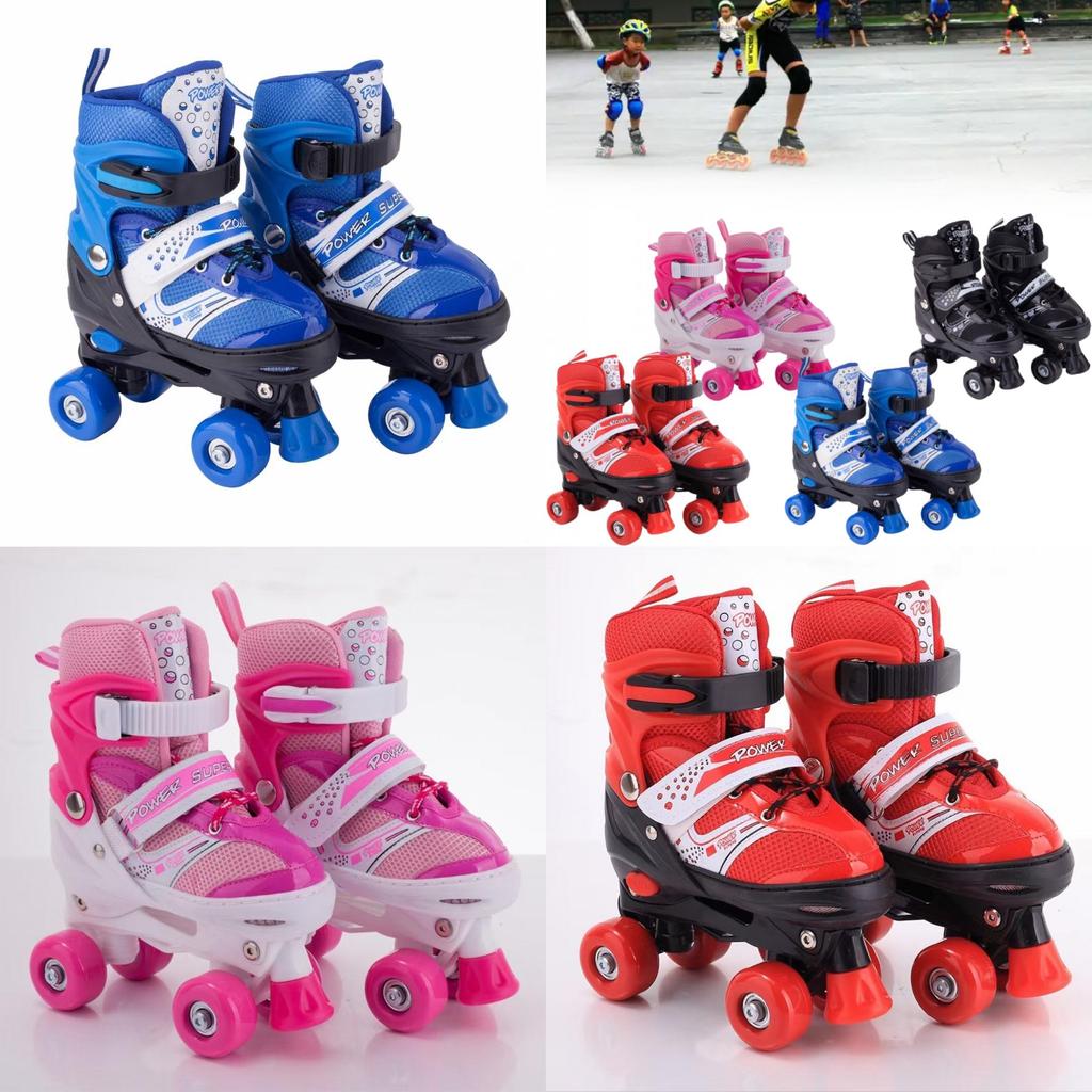 Patinete de Ruedas Ajustable Con Ruedas de PVC Antideslumbrantes y Material Transpirable Para Todas las Edades