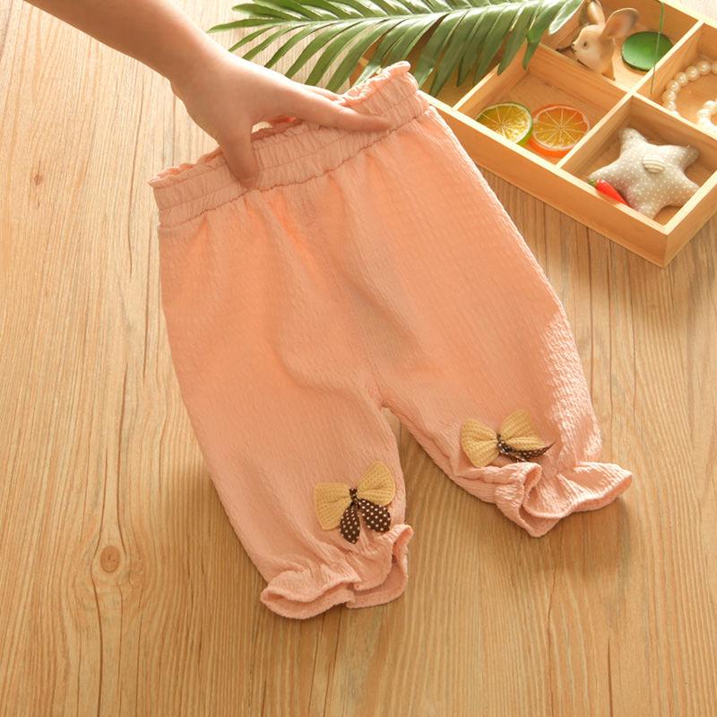 Children's Leggings Summer Cropped Pants, Baby Summer Clothes Outer Pants Thin Design