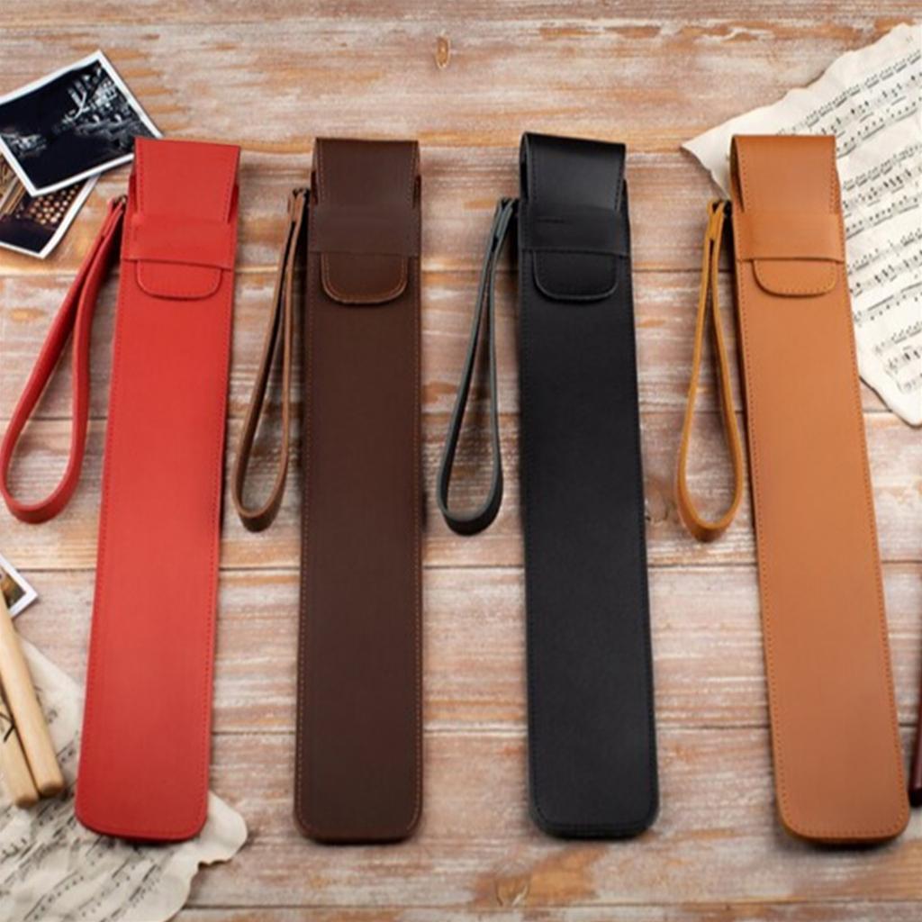 Husă de protecție pentru bețișoare din piele PU Husă portabilă de depozitare pentru tobe Geantă impermeabilă pentru bețișoare ușor de transportat