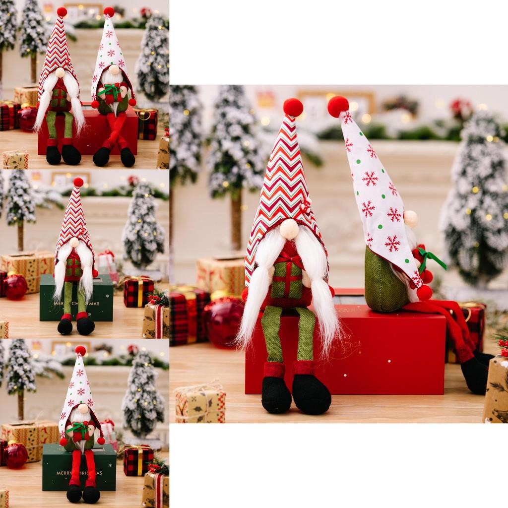 Hat Snowflake Enchanting Rudolph Doll With Gift Box Legs Ideal For Christmas Festivities