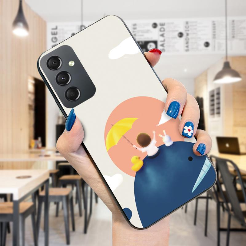 Painted Pattern Phone Case Shockproof Soft Silicone TPU Protective Phone Casing for Samsung Cover