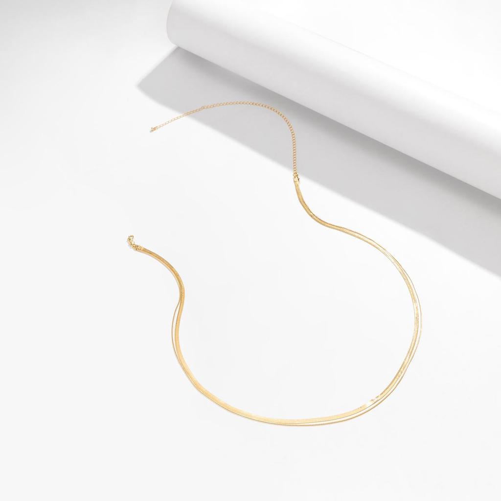 Ingemark Sexy Flat Snake Chain Waist Belly Belt for Women Summer Beach Bikinis Simple Body Chain Festival Zircon Accessories