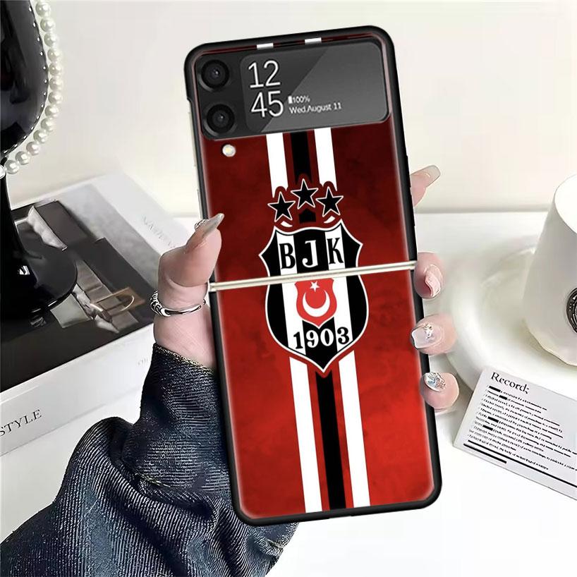 B-Besiktas B-BJK Cases For Samsung Galaxy Z Flip 4 5 6 7 3 Z Flip7 Flip6 Flip4 Flip5 Flip3 5G Hard Shockproof Fundas Cover