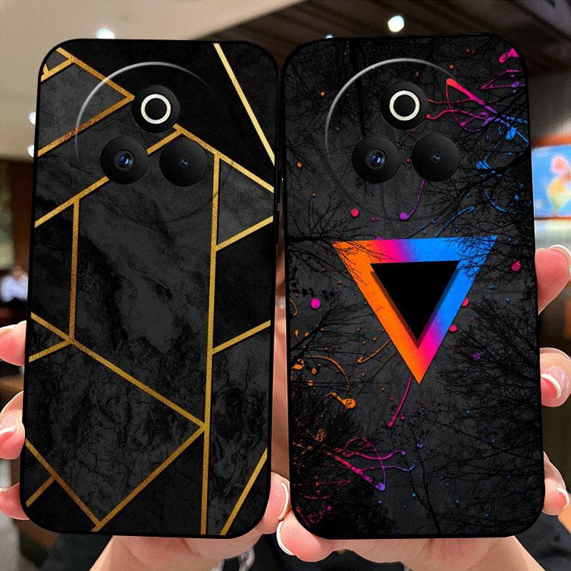 Case For Oppo Realme P3 Pro 5G Fashion Color Painted Silicone Soft Phone Cover For Realme P 3 Pro 5G Shockproof Bumper Shells