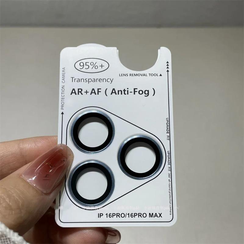 1Set Ultra HD Colorful Anti-Fog Glass Camera Protector Film For IPhone 17 Air Pro Max Anti-scratch Lens Cover Phone Accessories