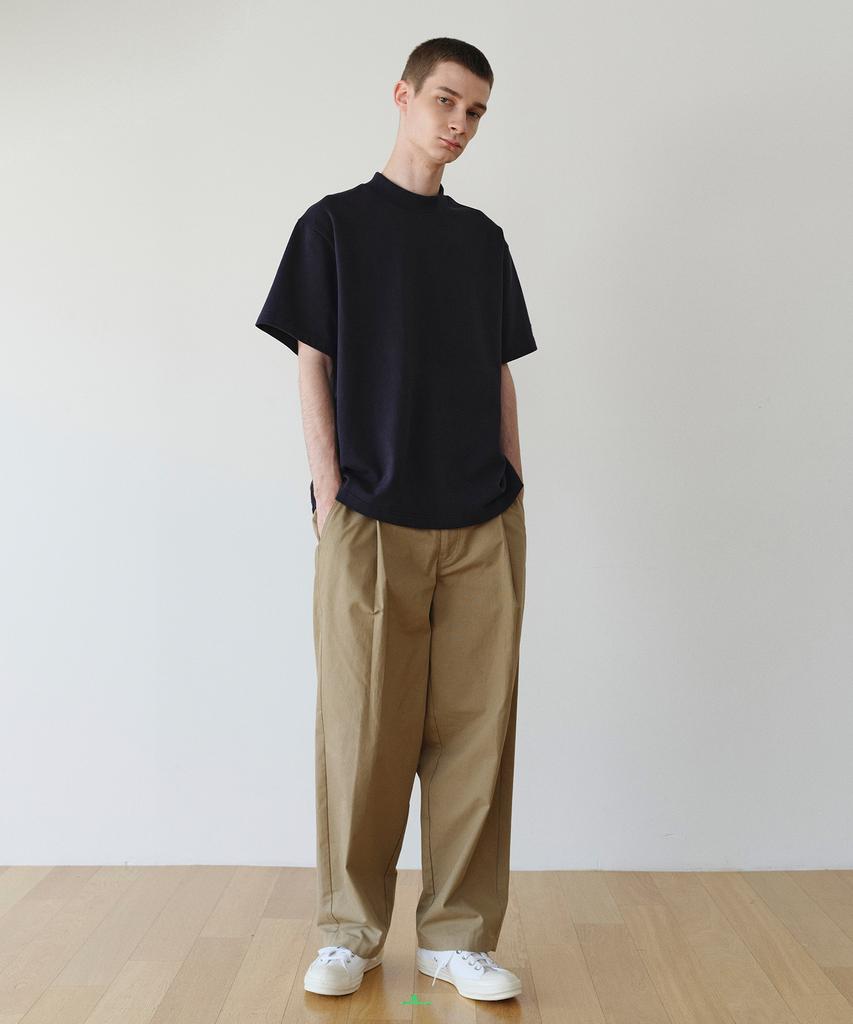 CHAMASPORTSLAB Csl Tuck Wide Pants-Khaki