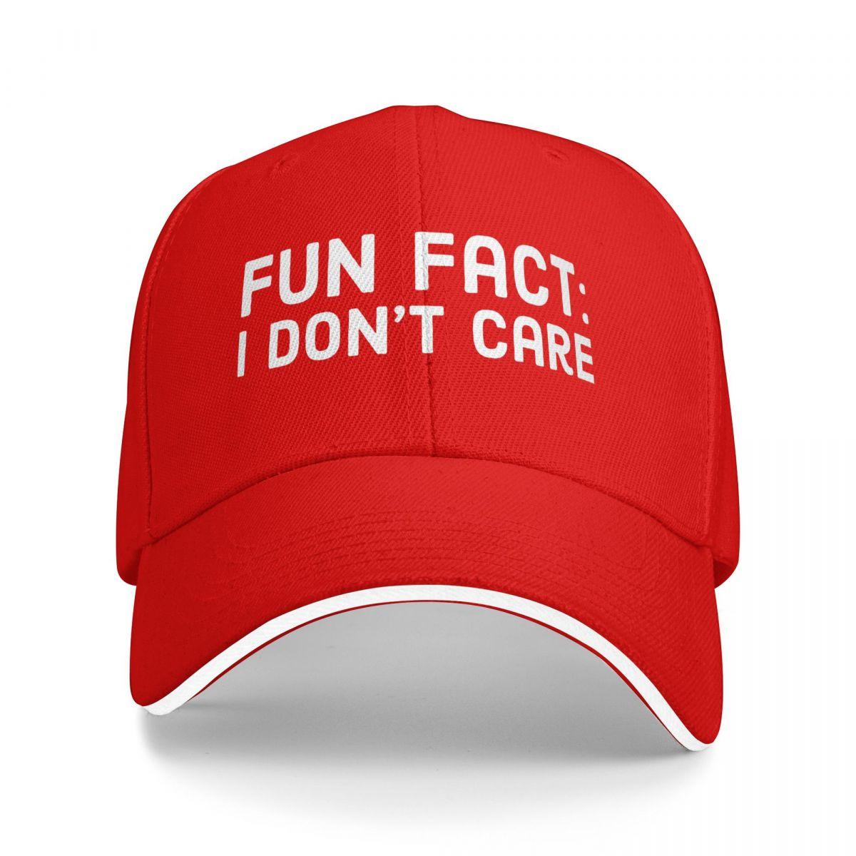 Baseball Caps Fun Fact I Don t Care Funny Funny Casquette Unisex Women Casual Summer Caps One Size