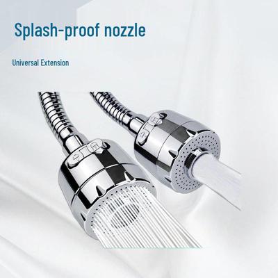 Rotatable Anti-Splash Faucet Extender with Aerator and Filter