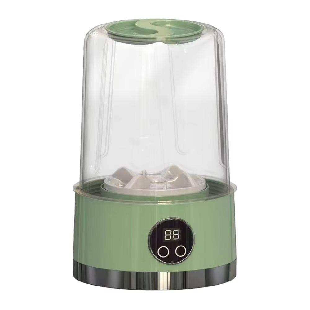 

3000 мАч Стиральная машина для нижнего белья 2-уровневый режим таймера Чашка для стирки носков для общежитий домов зелёный