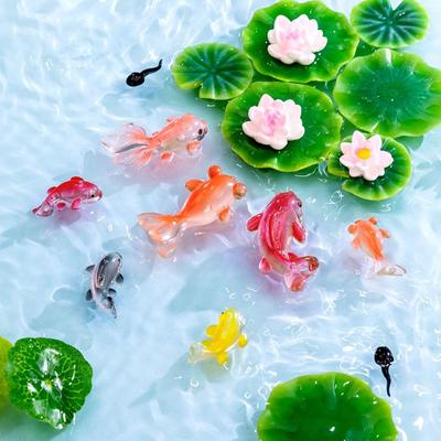 Kawaii Kleine Fische Micro Landschaft Ornamente Fisch Tank Mini Figuren Aquarium Kleine Ornamente Ökologische Flasche Landschaftsbau