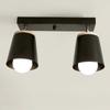 Modern E27 Rotatable LED Ceiling Lamp Wood Iron Ceiling Spot Light Black White Indoor Ceiling Wall Mounted Light for Aisle