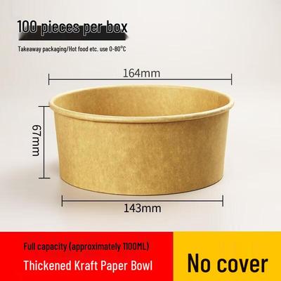 Disposable Kraft Paper Food Bowls