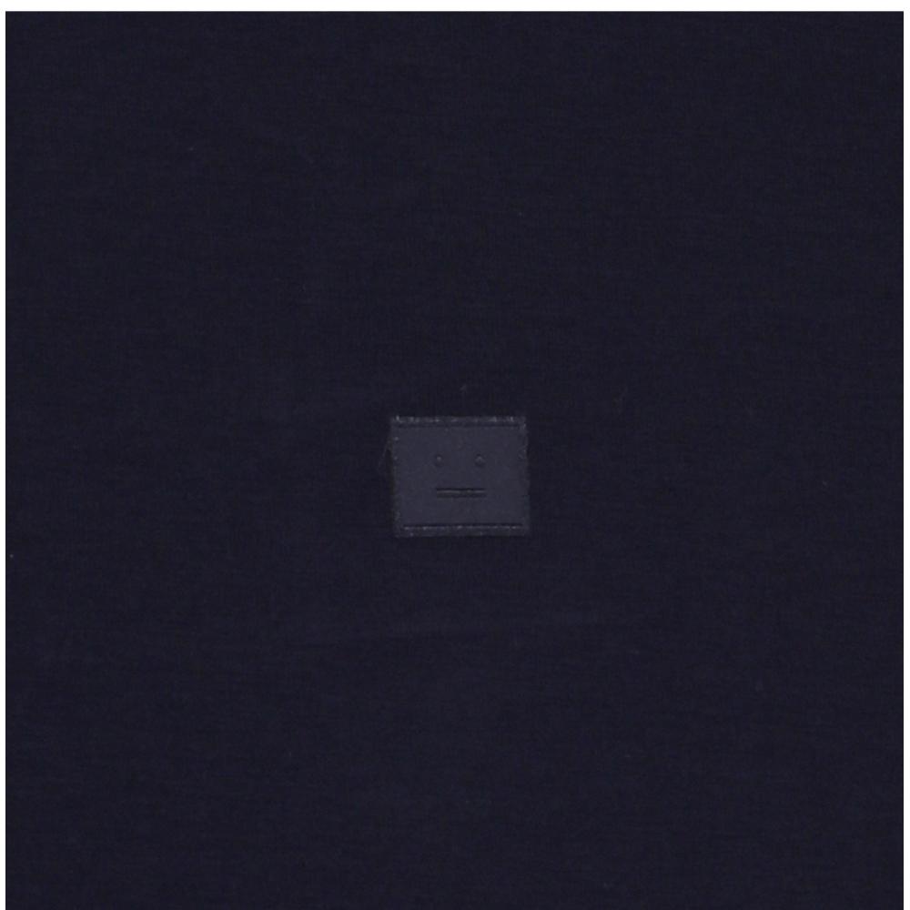 Tricou Unisex cu Mânecă Lungă Acne Studios Patch Logo Față Cl0311 Albastru Marin 885