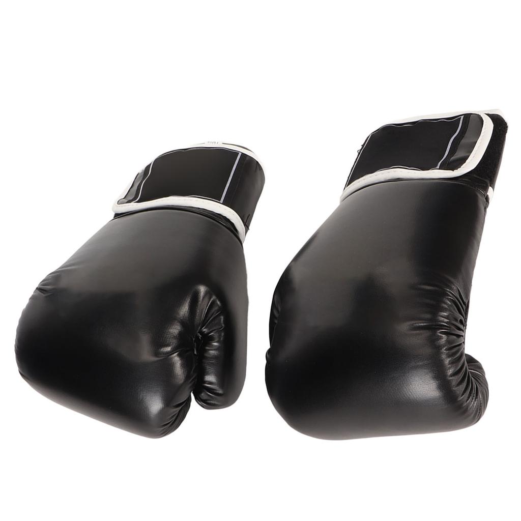 1 Pair Black Adult Fighting Training Boxing Gloves PU Unisex Sandbag Fighting Boxing Gloves