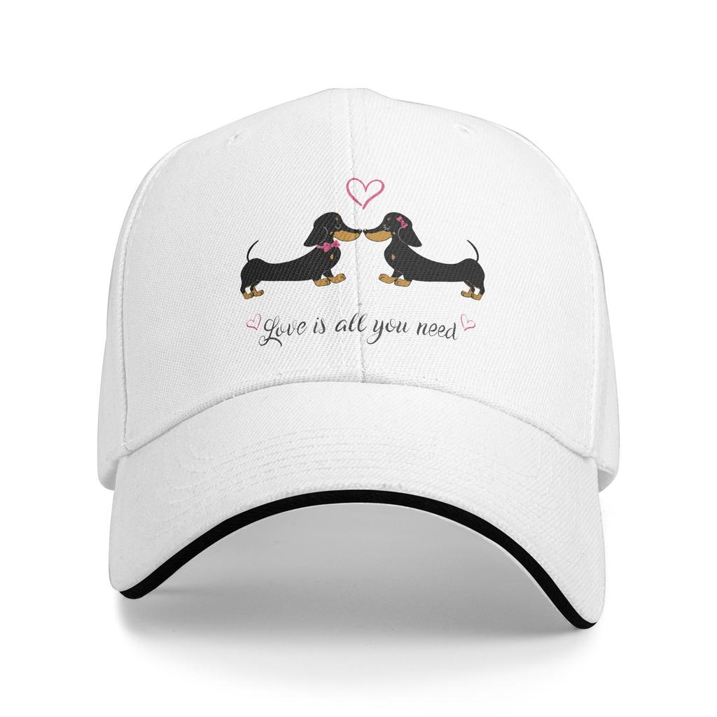 Custom Classic Dachshund Love Baseball Cap WoUnisex Unisex Adjustable Wiener Badger Sausage Dog Dad Hat Sports Snapback Hats