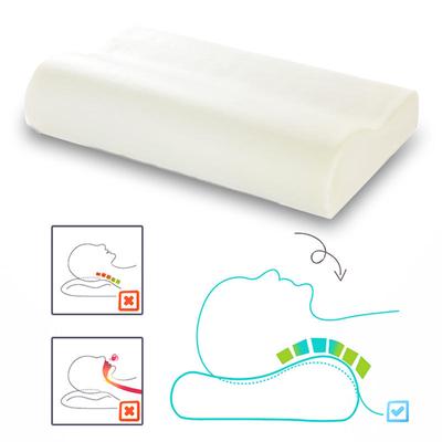30 x 50 cm Sommeil Fibre de Polyester Mousse /à m/émoire de Rebond Lent Cou orthop/édique Oreiller Blanc Soins de sant/é Maison Sommeil et Voyage Blanc