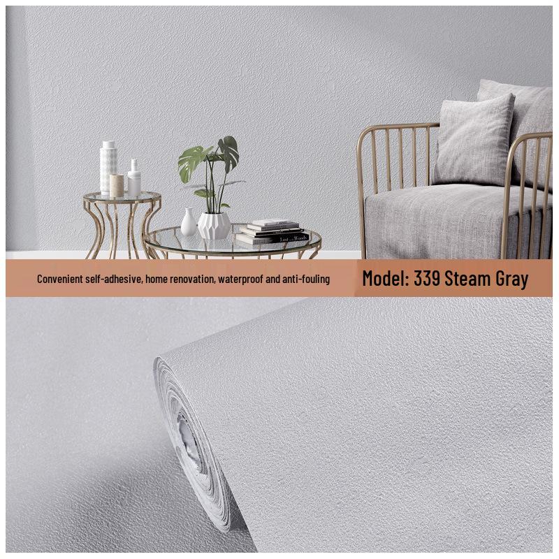 

Водонепроницаемые самоклеящиеся ПВХ обои для шкафа и ремонта комнаты Steam Gray
