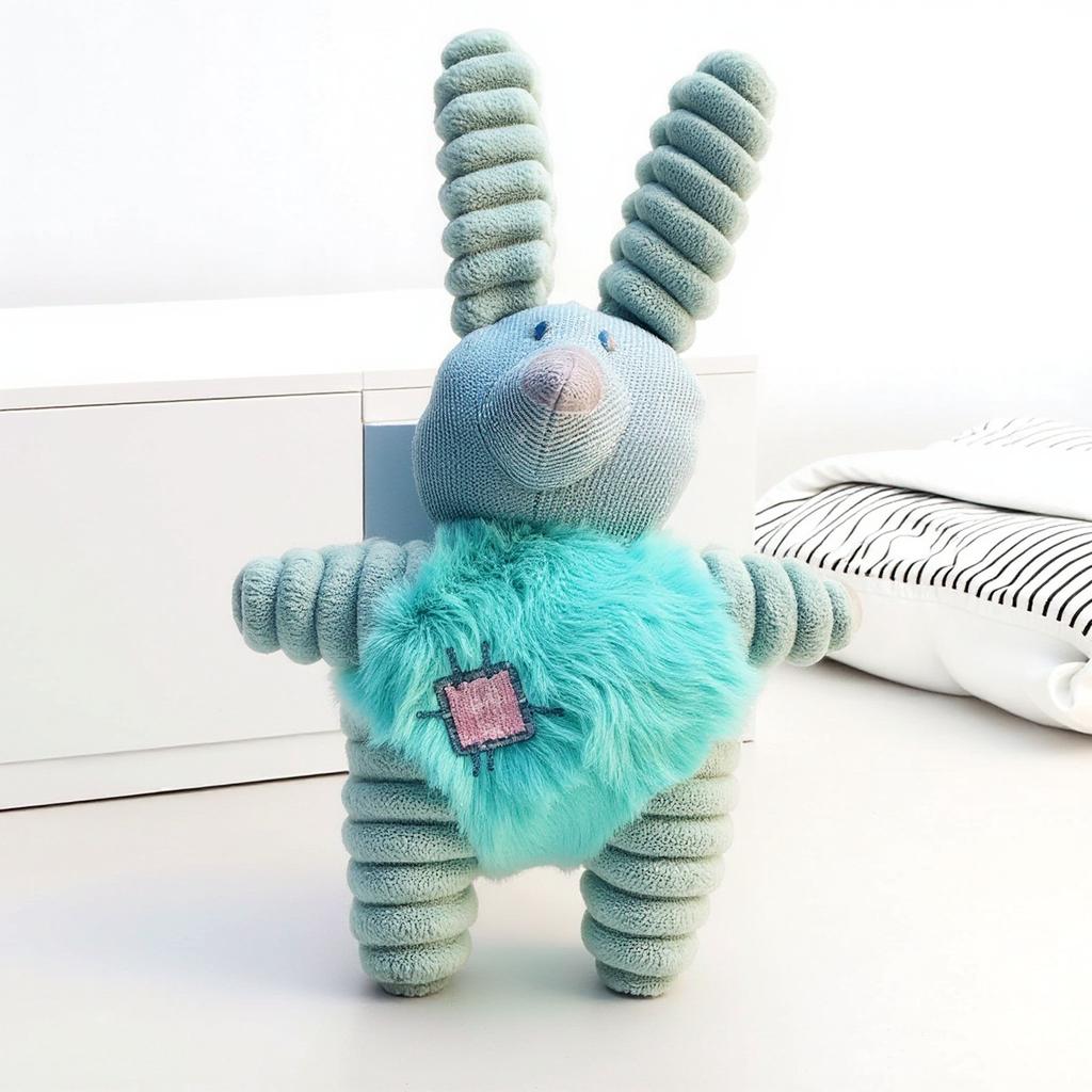 Plush Animal Shape Pet Toy - Molar Chew Resistant Dog Cat Toy, Soft Non-Toxic Interactive Pet Chewing Toy for Puppies