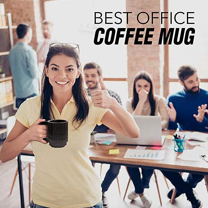 350ml Funny Build A Brick Mug Novelty Coffee Mugs/Cups Tea Beverage Cup DIY Block Puzzle Mug