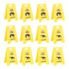 Cat Vomit Caution Sign Plastic Innovative Design Obvious Dogs Vomits Warning Sign for Indoor