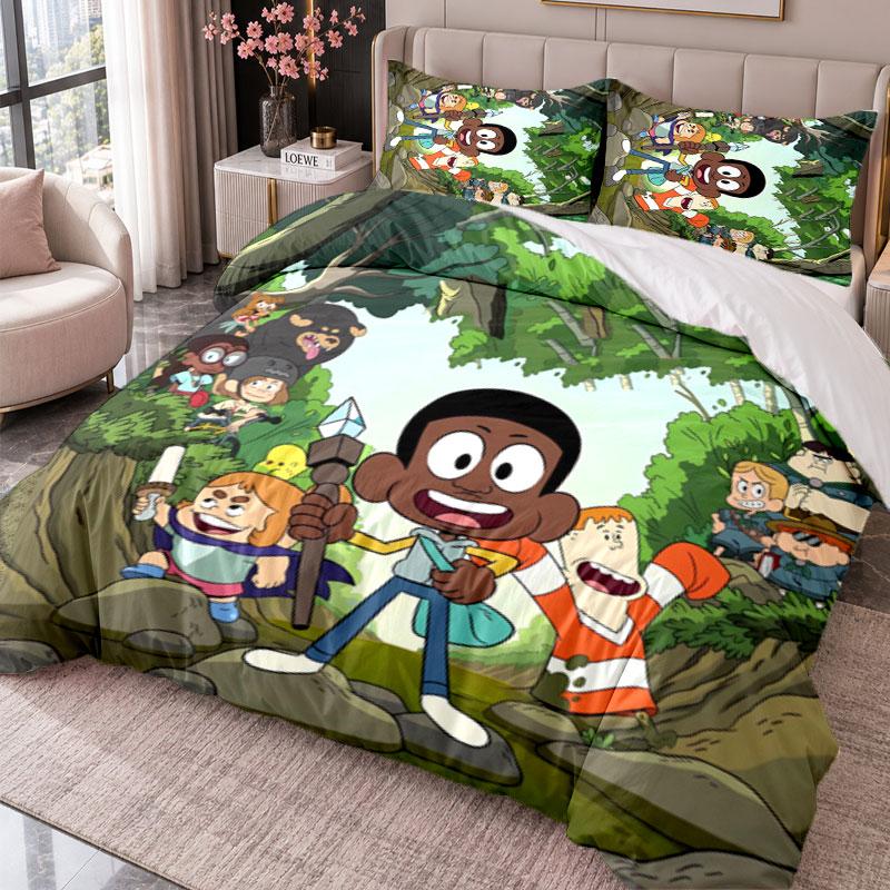 Craig of the Creek 3Pcs Bedding Set Duvet Cover With Two Pillowcases For Bedroom Home Decoration