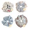 Colorful Striped Hairtie Elastic Scrunchie for Dance Event Stretchable Ponytail Holder Hair Circle for Women Daily Wear