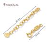 18K Gold Plated Extension Extender Tail Chains with Lobster Clasps For Jewelry Making,Connectors For Bracelets Accessories DIY