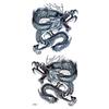 Realistic Bright Animal Totem Waterproof Rose Tattoo Stickers