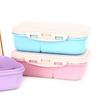 Divided Student Lunch Box with Lid Food Storage Container Portable Microwave Oven Lunch Box  Picnic
