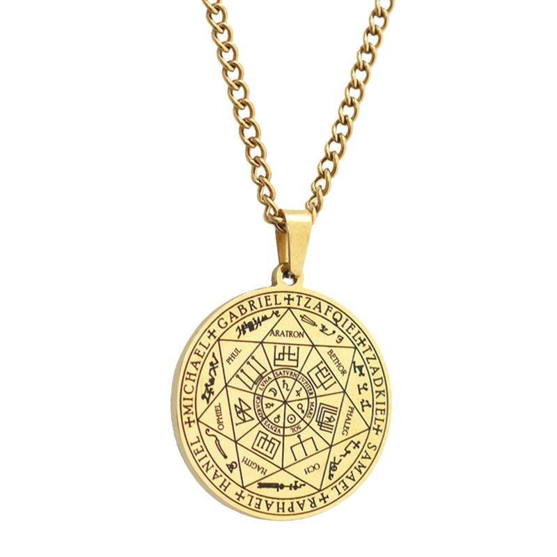 Herren Metatron Würfel Sieben Erzengel Anhänger Heilige Geometrie Siegel Salomons Anhänger Tetragrammaton Engel
