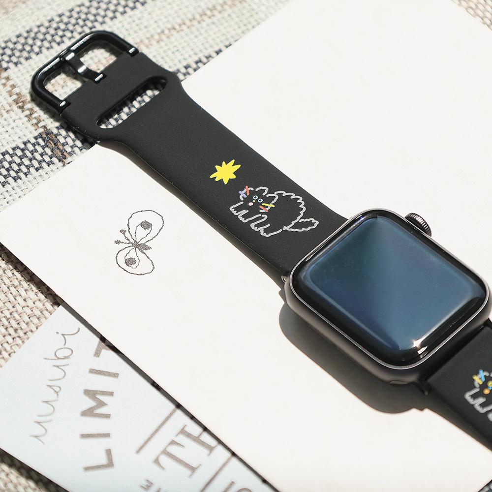 Beuleonchibeuladeo Apple Watch Silicone Strap Ver.5 For 38-41Mm