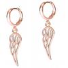 Brincos Banhados a Ouro Asas Asinhas de Anjo Pássaro Wings Prata 925