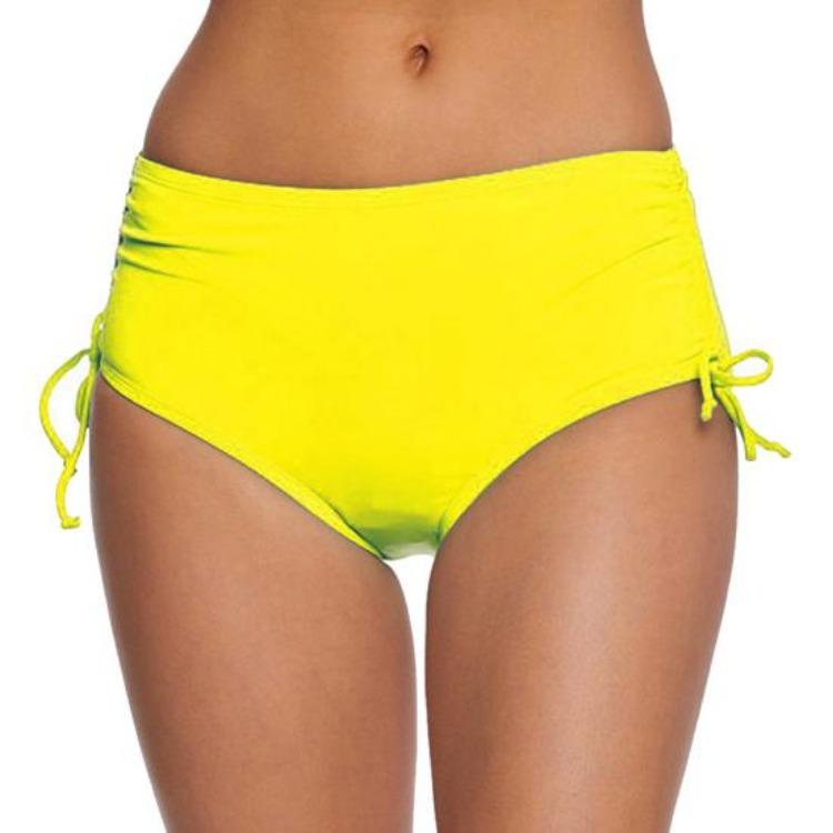 Women Bathing Suit Swim Shorts V Cut Bikini Bottom Adjustable Drawstring Ruched Side Board Shorts Boyshorts