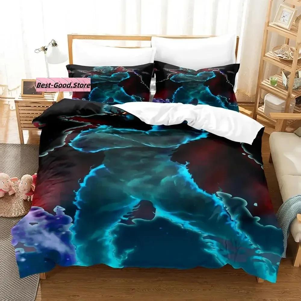 Nytt Tengen Toppa Gurren Lagann Sängklädesset Enkelt Twin Full Queen King Size Sängset Aldult Barn Sovrum 3D Anime Lakan Set