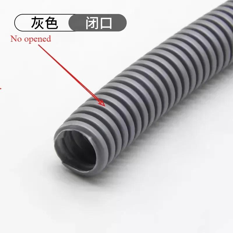 10m Colored Plastic PP Flame-retardant Corrugated Hose Automotive Wiring Harness Conduit Cable Wire Storage Protective Cover
