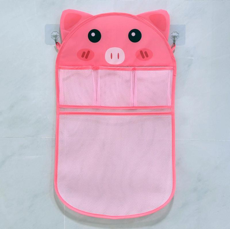 Childrens Bathroom Mesh Storage Bag Waterproof Hanging Toy Organizer For Bathtub Use