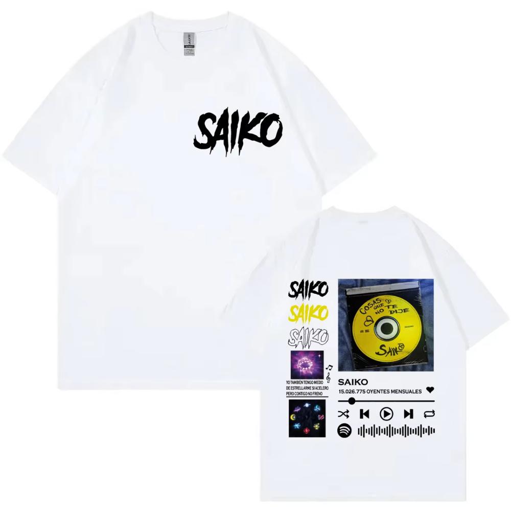 Rapper SAIKO Album Merch T Shirts Fashion Hip Hop Oversized Short Sleeve T-shirt Men Women Cotton Clothing T-shirts