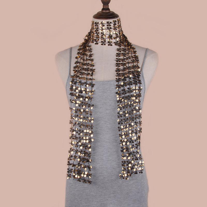 Sequins Belly Dance Belt Jazz Dance Tassels Hip Scarf Street Dance Show Costumes Waist Chain Accessories