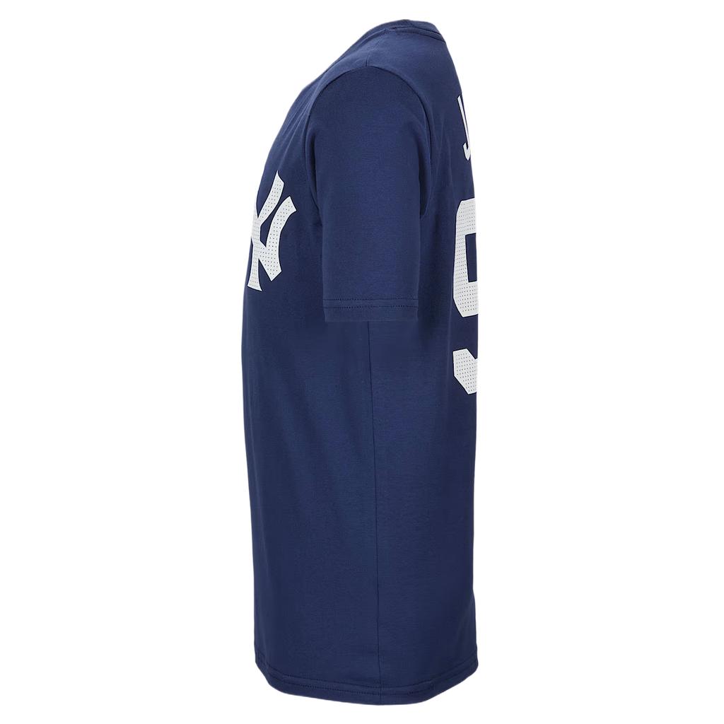 Nike MLB Collaboration New York Yankees T-Shirt SS25 Aaron Judge Comfortable Fashion Simple Versatile Short Sleeve Kids Tops Deep-Navy II5451-410