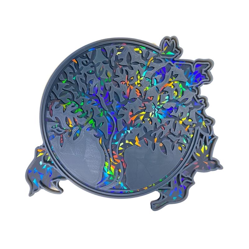 Holographic  Ornament Silicone Mold Wall Sticker Mold Resin Casting Pendant Mold Suitable for Diy Crafts