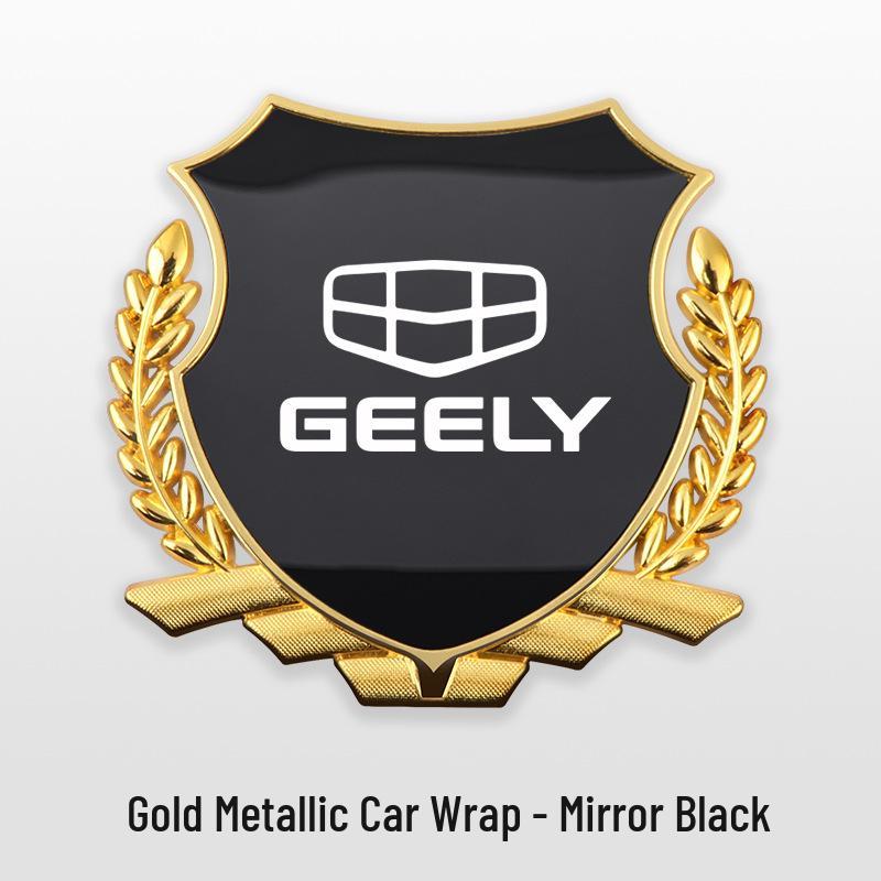 Emblema Metallico a Spiga di Grano per Parafango Laterale Auto Geely per Xingyuan, Xingyue L, Xingrui, Emgrand, Boyue Pro