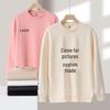 Men’s Autumn/Winter Casual Heavyweight Solid Color Hoodie, 350g, American Style, Drop Shoulder, Round Neck
