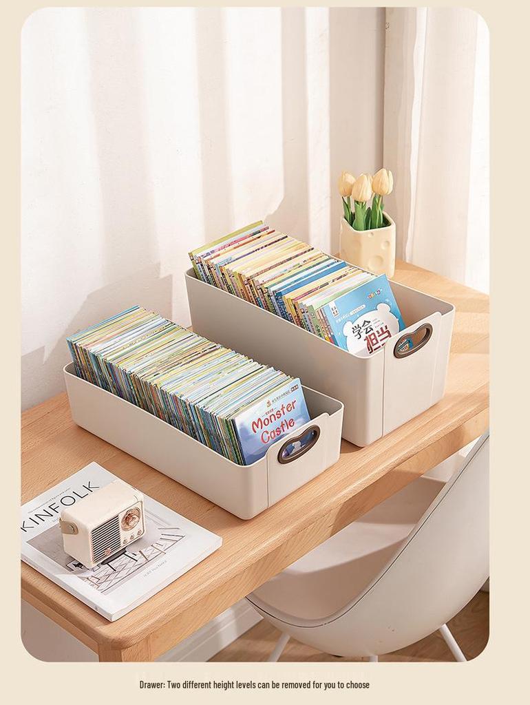 Compact Movable Backpack & Book Storage Trolley with Multi-layer Design for Under-table Use