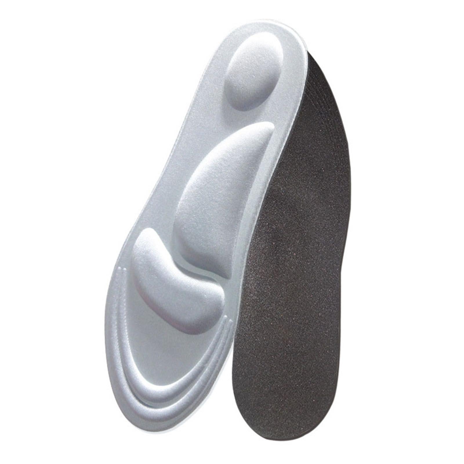 

4D спортивная губка, мягкая обезболивающая стелька, подушечка для обуви на высоком каблуке, обезболивающая подушечка One Size серебряный