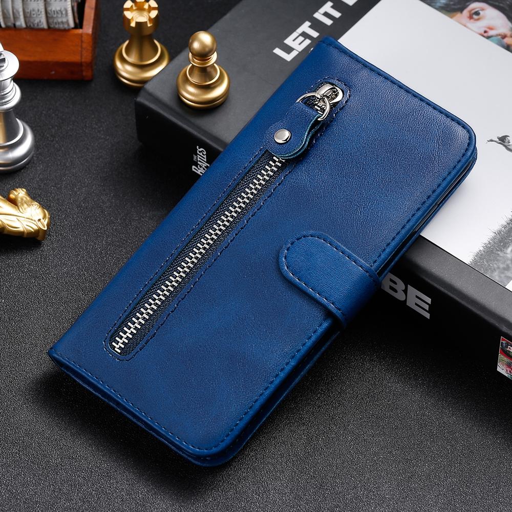 Magnetic Wallet Case for iPhone 17 Air 16e 16 15 14 13 12 11 8 7 6 Plus Pro X XS XR Max | Zipper Style Book Card | Premium Case