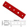 Red / Silvery Woodworking Chute Rail 100mm Width Miter Track Jig T Slot Miter Track  Woodworking