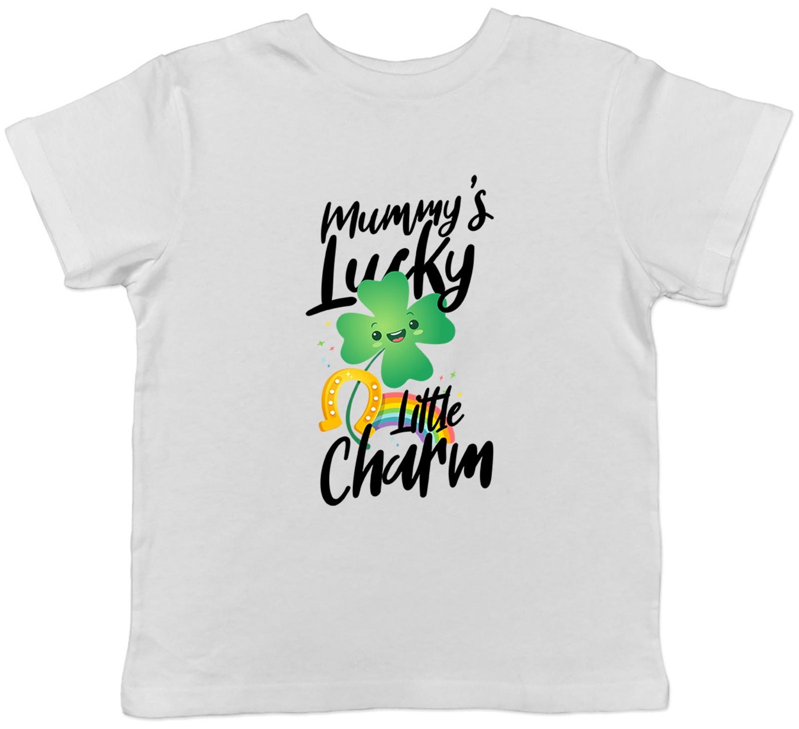 Mummy s Lucky Little Charm Childrens Kids T-Shirt Boys Girls 100