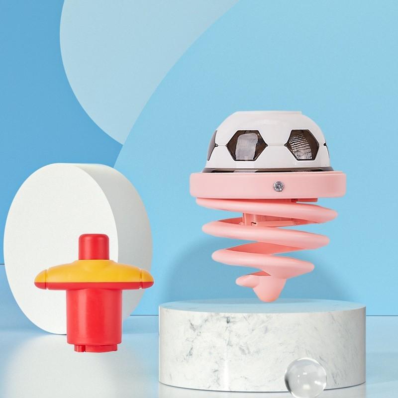 Light Up Music Spring Football Spinner For Kids Parentchild Interactive Toy