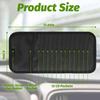 Car CD & DVD Holder - Large Capacity CD Visor Case, Vehicle Visor Storage Organizer With 12 Disc Sleeves, 1 Mesh Pocket 1 Pen Holder And & Elastic