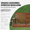 VEVOR Wooden Porch Swing 5 Ft, Patio Bench Swing for Courtyard & Garden, Upgraded 880 Lbs Strong Load Capacity